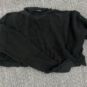 Brandy Melville Cropped Waffle long sleeve